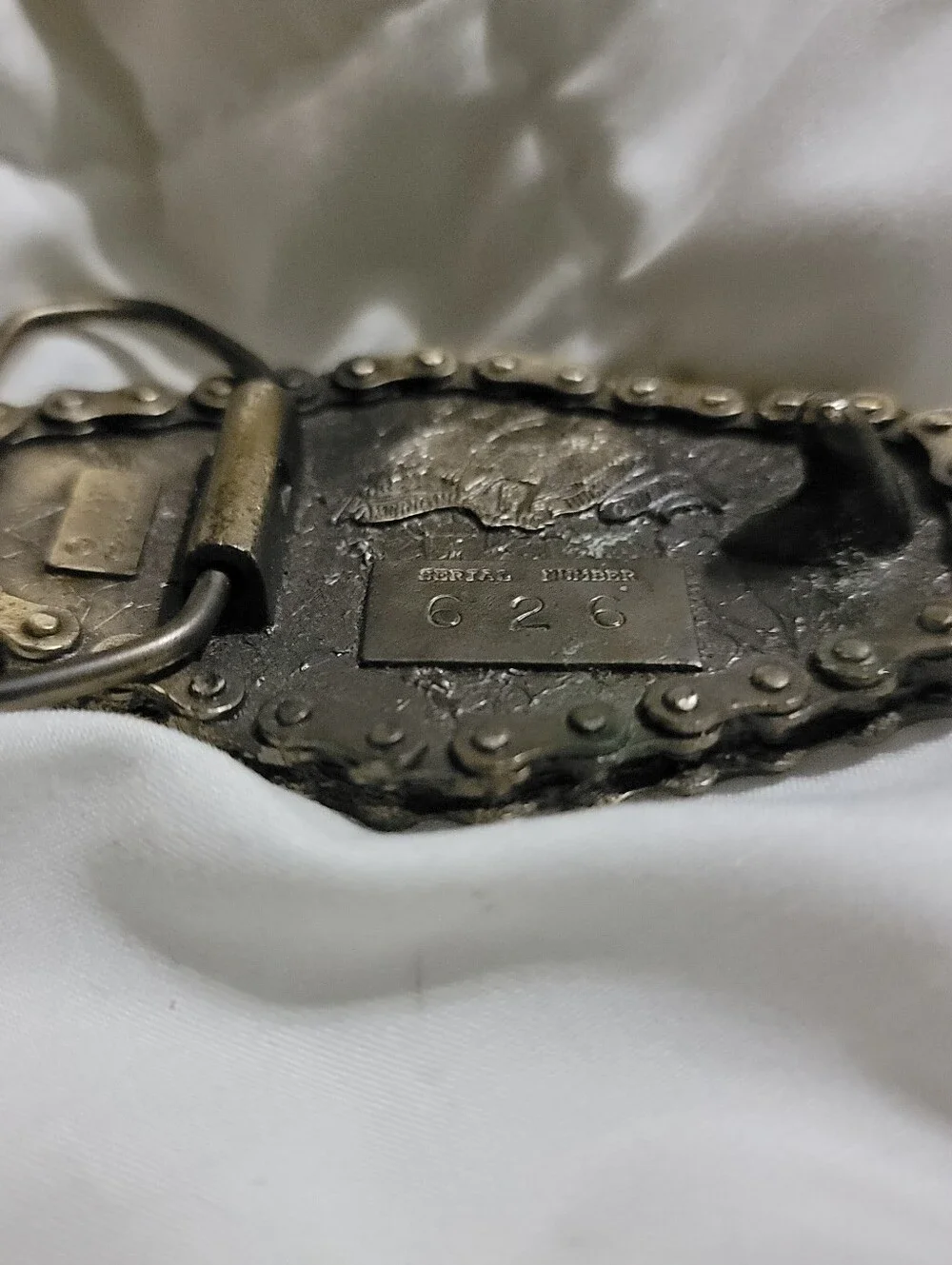 Live & Ride motorcycle biker belt buckle Bronze Vintage